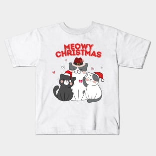 MEOW CHRISTMAS Kids T-Shirt